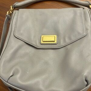 Marc Jacobs Gray Leather Shoulder Bag